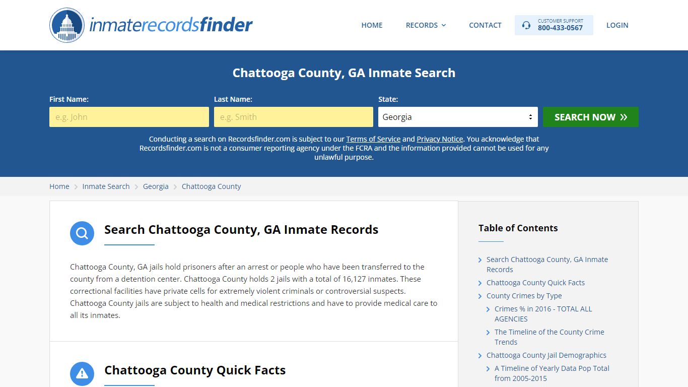 Chattooga County, GA Inmate Lookup & Jail Records Online